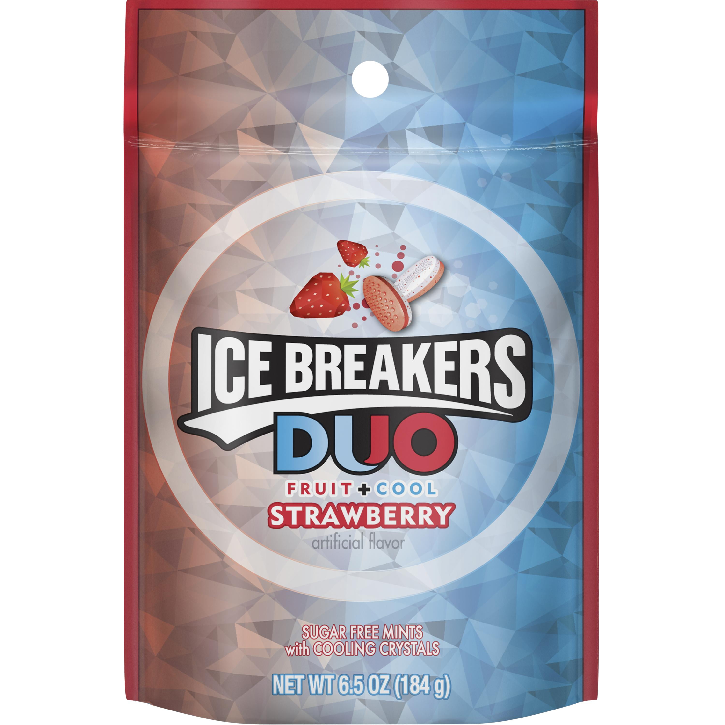 ICE BREAKERS DUO Strawberry Flavored Mints, 6.5 oz by The Hershey Company