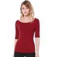 thumbnail image 1 of Camiseta Allegra K Día de San Patricio Suave De Media Manga Con Cuello Redondo Entallado Para Mujer Rojo XS, 1 of 6