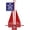 Red, variant on Greenfield Fluke Anchor, American-Made, For Boats up to 25ft, Black Coated with Slip-Ring