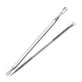 thumbnail image 2 of Blackhead Remover Tool Set | Stainless Steel Pimple Extractor Kit with Needle Tip & 3 Pressure Rings | Non-Slip Ribbed Handle | Rose Gold | Travel Size | Set of 2, 2 of 4