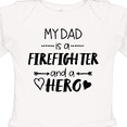 thumbnail image 4 of Inktastic My Dad is a Firefighter and a Hero Boys or Girls Long Sleeve Baby Bodysuit, 4 of 5