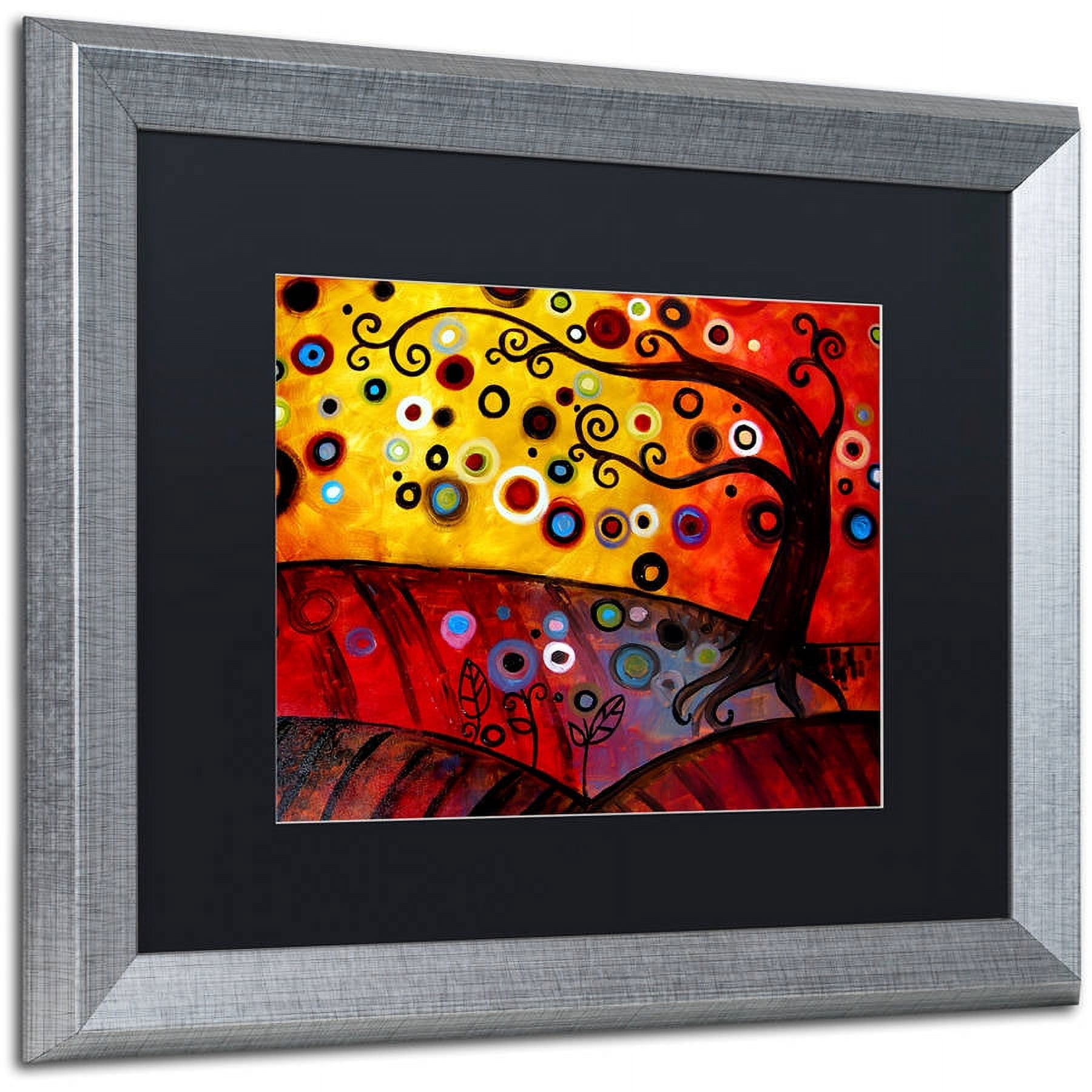 Trademark Fine Art "71" Canvas Art by Natasha Wescoat, Black Matte, Silver Frame