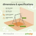 thumbnail image 2 of gobaplay Outdoor Swing Set Frame & gobaplay Tree Swing Platform, Green, 2 of 12
