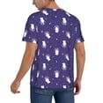 thumbnail image 2 of KLL Astronaut Rabbit for Men's Baseball Shirts,Short Sleeve Casual Shirts Button Down Shirt for Men Beach Summer Wedding Shirt-4X-Large, 2 of 7
