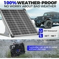 thumbnail image 5 of Voltset 50W Solar Panel Kit, 12V Solar Battery Trickle Charger Maintainer + 10A MPPT Charge Controller + Adjustable Mount Bracket,Waterproof Solar Panel Battery Charger for Car Boat Marine RV Roof, 5 of 7