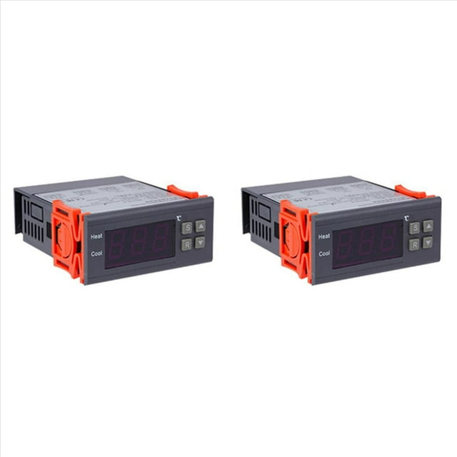 2X Controlador de Temperatura Digital -99-400 Grados PT100 M8 Sonda Sensor de Termopar Termostato Integrado Interruptor de 220 V