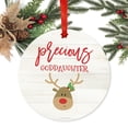 thumbnail image 2 of Metal Christmas Ornament, Precious Goddaughter, Reindeer, Includes Ribbon and Gift Bag, 2 of 2