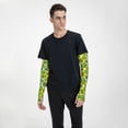 thumbnail image 5 of Easygdp Watercolor Kiwi Fruits Summer Adult Ice Silk Sunscreen Arm Cover with Thumbhole, Cooling Compression Arm Cover for Running, 5 of 8