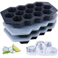 thumbnail image 1 of Large 3D Diamond Ice Cube Trays,Ice Cube Tray for Freezer,Silicone Ice Ball Make, 1 of 4