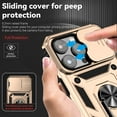 thumbnail image 2 of Dteck Armor Case for iPhone 14 Pro Stand Case with Slide Camera Cover Kickstand Military Grade Shockproof Heavy Duty Protective Magnetic Case for iPhone 14 Pro 6.1-inch,Gold, 2 of 8