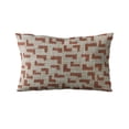 thumbnail image 4 of Plutus 20" x 30" Angles Abstract Luxury Throw Pillow in Brown and Beige, 4 of 8