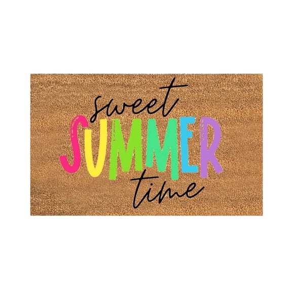 Beach Theme Doormat Summer Style Non Slip Rubber Backing Indoor Outdoor Welcome Mat for Patio Porch Kitchen Bathroom Laundry Room Front Door Decor Floor Mat Rug