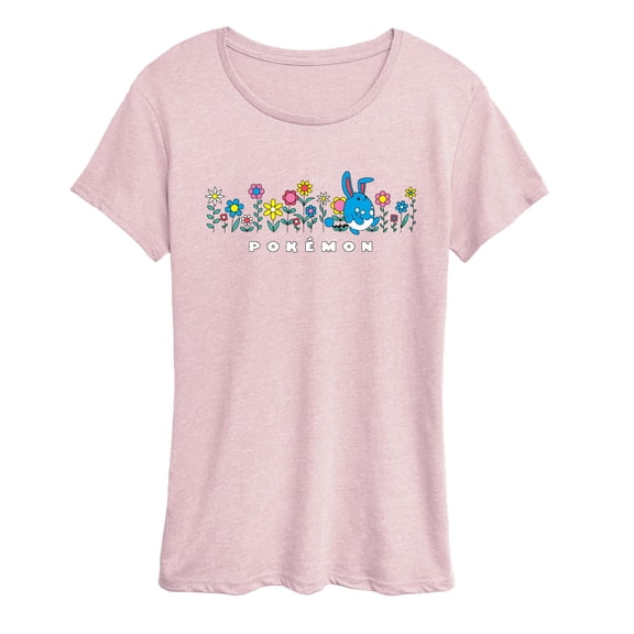 Pokémon - Azumarill Flowers - Women's Short Sleeve Graphic T-Shirt