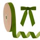thumbnail image 1 of Cinta de Terciopelo Delgada Uxcell, 1'' 25 Yardas Cinta Navideña de Un Solo Lado para Envolver Regalos de Árbol de Navidad Ramo de Flores [Verde Oliva], 1 of 1