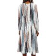 thumbnail image 4 of Women's Summer Floral Maxi Dress Spring Fall Plus Size V Neck Flowy a Line Dress Casual Vacation Dress Trendy Lightweight Breathable Dress, 4 of 5