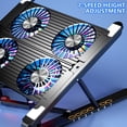 thumbnail image 4 of Laptop Cooling Pad Laptop Coolers for Notebook Gaming Fan Stable Stand Adjustable Cooling Folding Bracket, 4 of 14