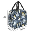 thumbnail image 3 of Fotbe Penguin Arctic Adventure Bolsa Térmica con Estampado y Forro de Aluminio Grueso Bolsa de Almuerzo con Bolsillo Frontal para Hombres y Mujeres, Ideal para Trabajo, Escuela, 3 of 8