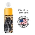 thumbnail image 4 of Carolines Treasures SC9540MUK Black Cocker Spaniel Fall Leaves Ultra Hugger for slim cans Slim Can multicolor, 4 of 6