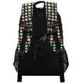 thumbnail image 3 of FORMRS Kids School Backpack Elementary Student Unisex Travel Bookbag with Reflective Stripes, Green Block Pattern, 3 of 7