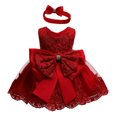thumbnail image 1 of PENGXIANG Girl Strapless Bowknot Formal Dress with Headband, 1 of 4