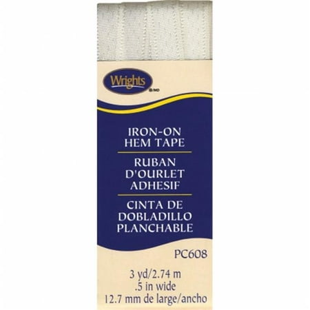 117608028 WRIGHTS IRON ON HEM TAPE 3YD OYSTER
