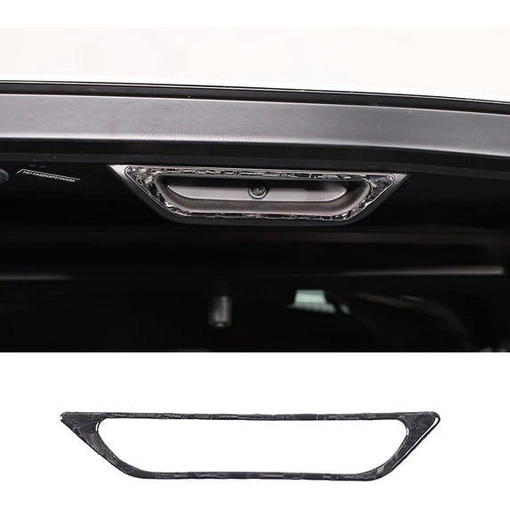 TINKI Soft Carbon Fiber Engine Bay Handle Frame Trim Sticker Compatible with Chevrolet Corvette C8 2020-2023, Engine Compartment Pull Handles Decoration Accessories