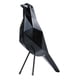 thumbnail image 3 of Figura moderna de pájaro, estatua de pájaro, decoración para el hogar, escultura mediana única de resina para TV Negro, 3 of 9