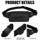 thumbnail image 4 of Hukapapa Bolso de cintura impermeable para deportes de trabajo, para teléfono móvil, para correr, bolso pequeño de moda para hombres, negro, 4 of 5