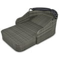 thumbnail image 5 of Harper & Bright Designs Outdoor Sunbed with Adjustable Canopy for Two Person Patio Chaise Double Lounger for Beach Backyard, Gray, 5 of 13