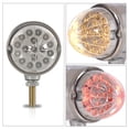 thumbnail image 4 of CROSSDESIGN 2PCS 17 LED Dual Function Watermelon Double Face Light Amber Red LED Clear, 4 of 9