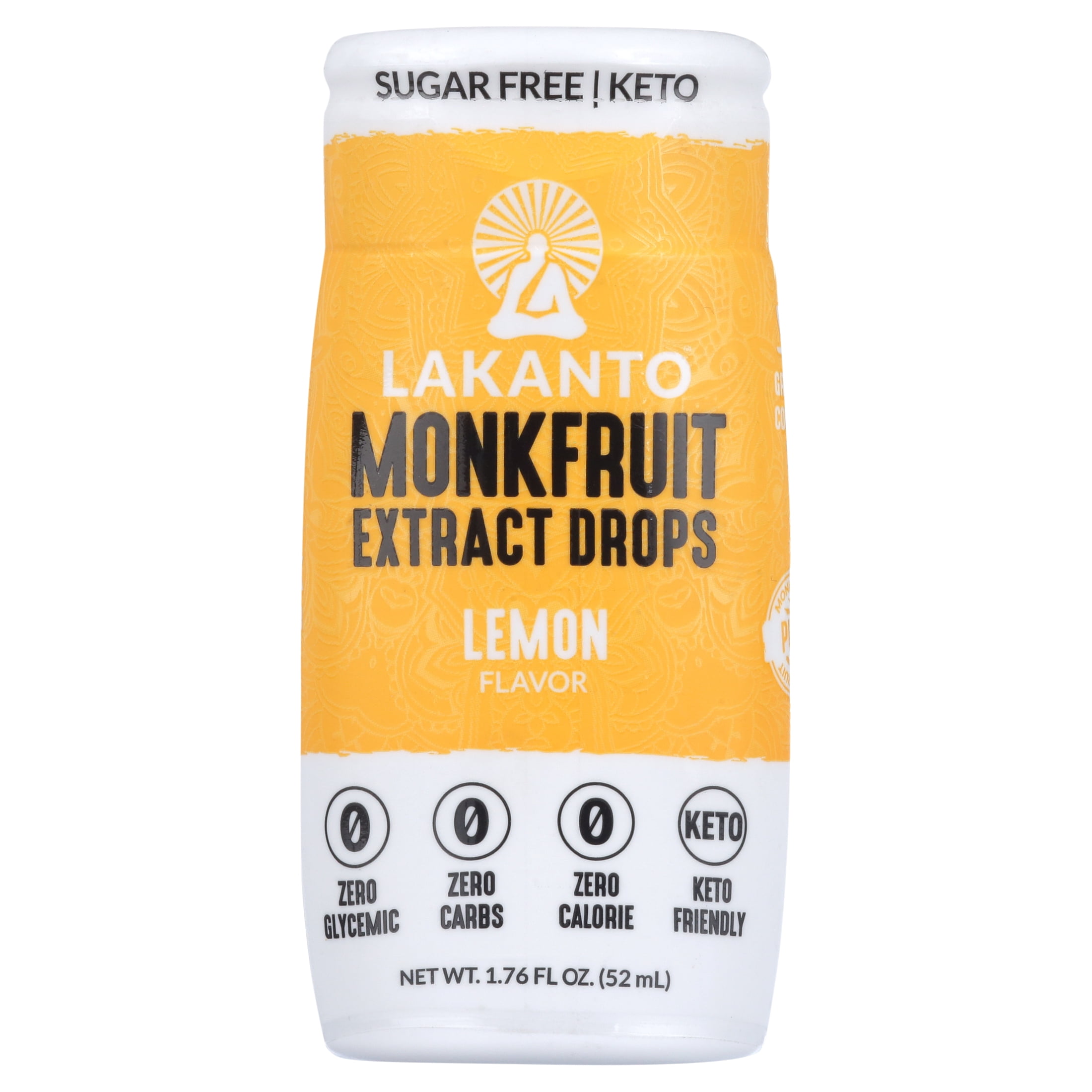 Lakanto Lemon Liquid Monkfruit Sweetener, 1.85 OZ (52G)