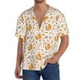 thumbnail image 3 of Fotbe Squirrel And Leaves print Short Sleeve Button Down Shirts for Men Casual Summer Beach Wrinkle Free Shirt-3X-Large, 3 of 7