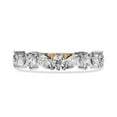 thumbnail image 2 of AFFY Wedding Band Ring for Women, 0.90 Carat (ctw) Marquise and Round Cut Lab Grown Diamond Eternity Ring In 10K Solid Rose Gold F-G, VS-SI Quality Gifts For Her Ring Size-4.5, 2 of 6