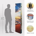 thumbnail image 3 of American Art Decor Double-Sided Baltic Sea Beach Sunrise Canvas Portable Dressing Room Divider Privacy Screen, 4 Panels, 70" H x 63" L x 1" D, 3 of 8