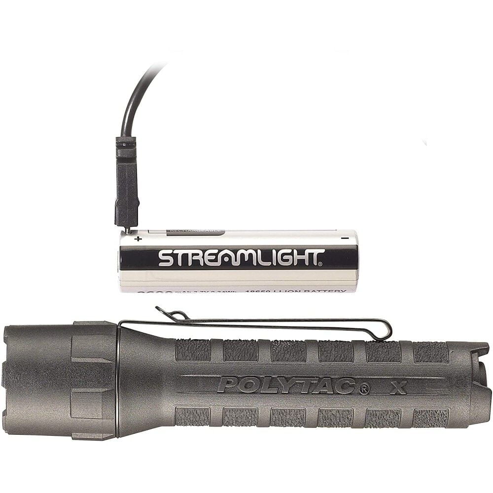 ストリームライトStreamlight PolyTac X USB 600ルーメ Streamlight Polytac X USB Rechargeable 600 Lumen LED