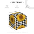 thumbnail image 4 of Kdxio Sunflowers Print Tissue Box Cover,Square Decorative PU Leather Facial Paper Case Organizer Holder Dispenser for Bathroom,Night Stands,Desk,Car 5.2''X5.2''X5.2'', 4 of 8