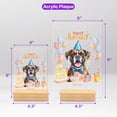thumbnail image 5 of Watercolor Boxer Happy Birthday Celebration Balloons Gift Party Acrylic Plaque Sign Ashwood Base Boxers Dog Lover Gifts Idea Home Desk Decor - 00028, 5 of 5