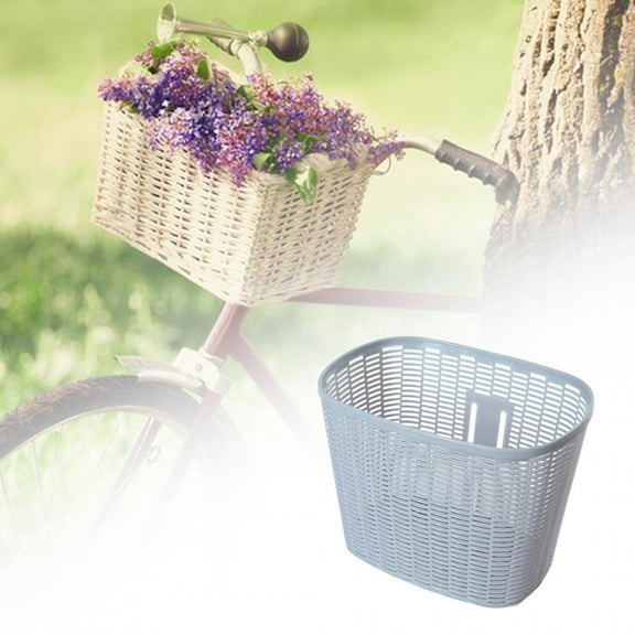 Bike Basket Vintage Style Women and Men Bike Accessories Handlebar Basket grey