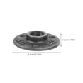 thumbnail image 2 of CRILSTYLEO 10Ud Wall Mounted Flange En Material Premium Resistente Y Antioxidante Negro, 2 of 5