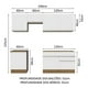 thumbnail image 3 of Cocina Integral 240cm Marrón/Blanco Glamy Madesa 08, 3 of 5