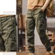 thumbnail image 4 of Pantalones largos para hombre, cintura elástica, transpirables, cómodos, suaves, informales, de playa, de poliéster, 4 of 4