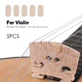 thumbnail image 2 of Famelof 5pcs Bridge Parchment String Protectors for E String Violin Viola Parts, 2 of 5
