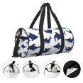 thumbnail image 3 of Fotbe Cute Shark Bolsa Deportiva de Lona Plegable con Estampado, Bolsa de Gimnasio con Bolsillo Seco/Húmedo, Bolsa de Viaje Ultraligera de Gran Capacidad, 3 of 6