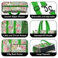 thumbnail image 3 of Teacher Tote Bag,Basset Hound and Pioneer Flower Teacher Utility Tote Bag,Large Work Tote Bags for Women with Multiple Pockets,Top Zipper Closure,13.8x10.6x6.7 Inch, 3 of 5
