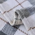 thumbnail image 5 of Mainstays Super Soft Plush Blanket, Neutral Plaid, Twin, Adult/Teen, 5 of 10