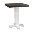 thumbnail image 2 of Sunny Designs Carriage House 36" Wood Pub Table in White/Dark Brown, 2 of 7