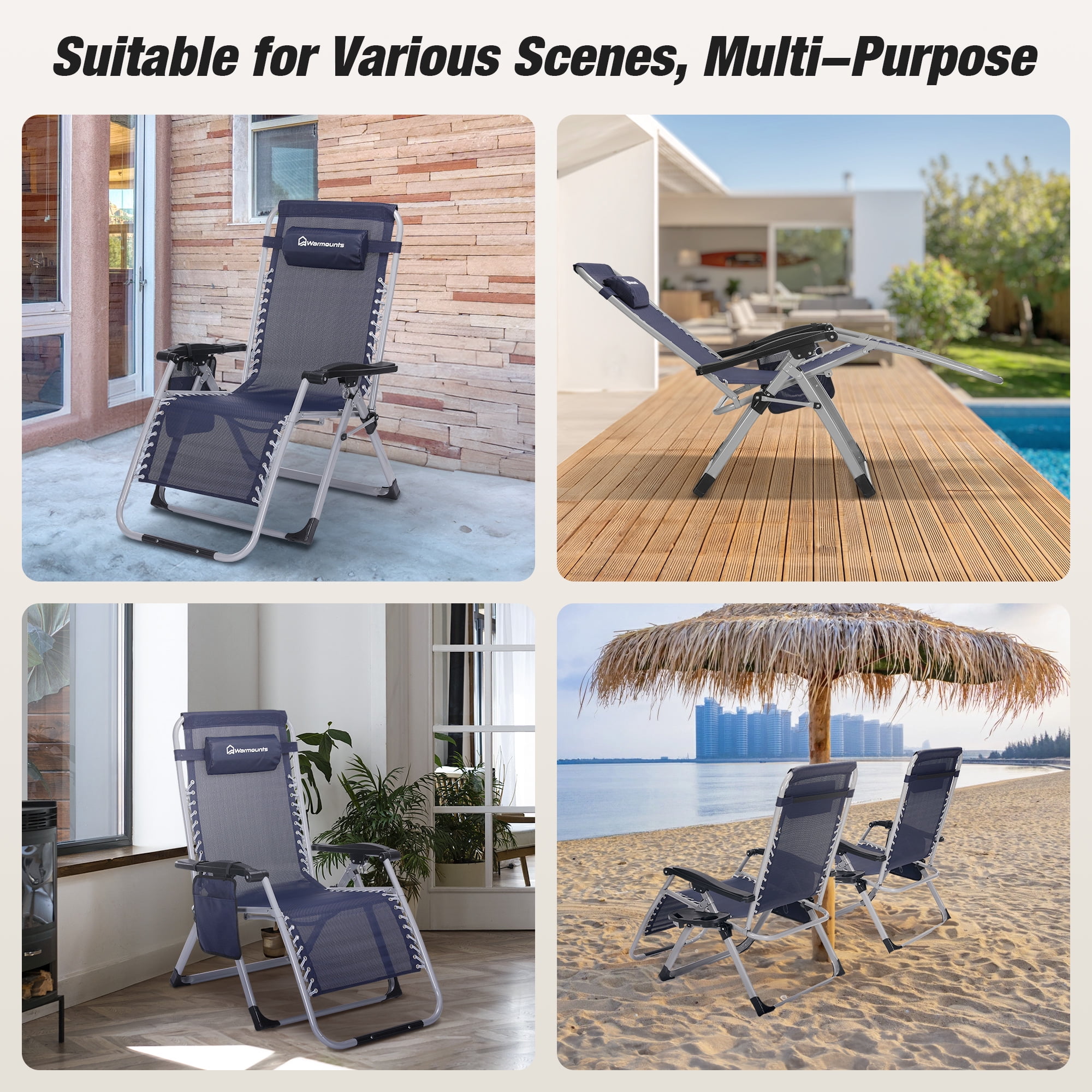 monaco reclining garden chair