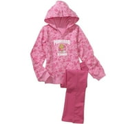 Disney - Girls' Princess Pullover Hoodie and Knit Pants Set
