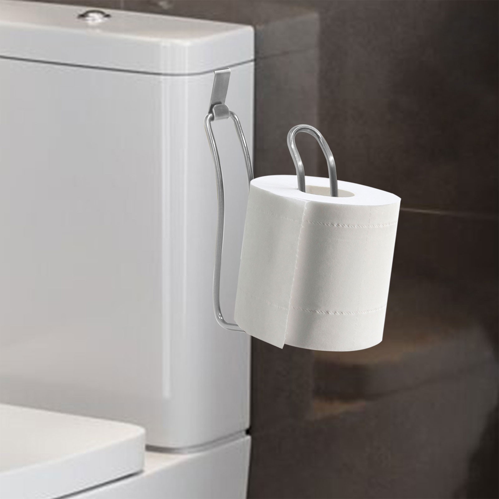 Sayhi Over Toilet Tissue Paper Roll Holder Dispenser And For Bathroom