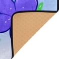 thumbnail image 4 of Purple Blossoms 63''x48'' Plush Memory Foam Bath Mat, Soft, Absorbent, Non Slip, Durable, 4 of 7